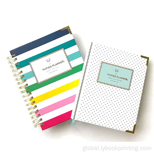 China Hardcover Spiral Journal Notebook Planner With Pocket Factory
